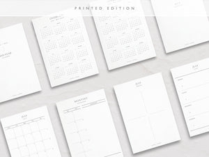 A5 2024-2025 Academic Year Weekly Planner Inserts | Integrated Calendar Grids | Classic Overview Layout