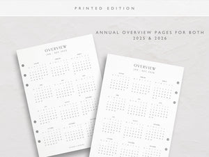 A5 2025 Weekly Planner Inserts | Lite | Schedule Layout