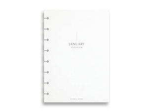 A5 Undated Monthly Calendar Grid Planner Inserts