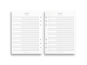 Printed Daily Habit Tracker Pages | Planner Pages | A5