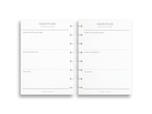 Printed Gratitude and Reflection Pages | Planner Pages | A5