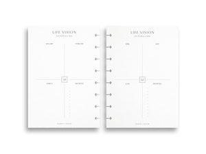 Printed Life Vision Planner | Planner Pages | A5