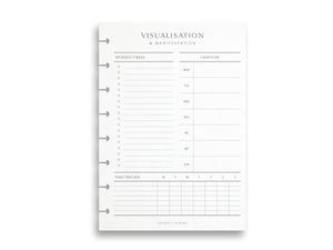 Printed Manifestation and Visualisation Pages | Planner Pages | A5