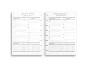 Printed Manifestation and Visualisation Pages | Planner Pages | A5