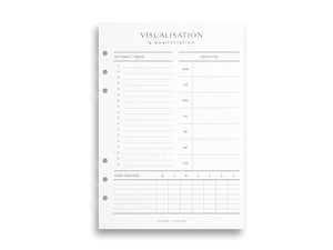 Printed Manifestation and Visualisation Pages | Planner Pages | A5