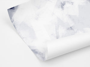 10x Gift Wrap Sheets - Rolled | Abstract Ice | Blue