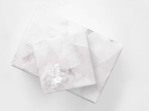 10x Gift Wrap Sheets - Rolled | Abstract Ice | Pink