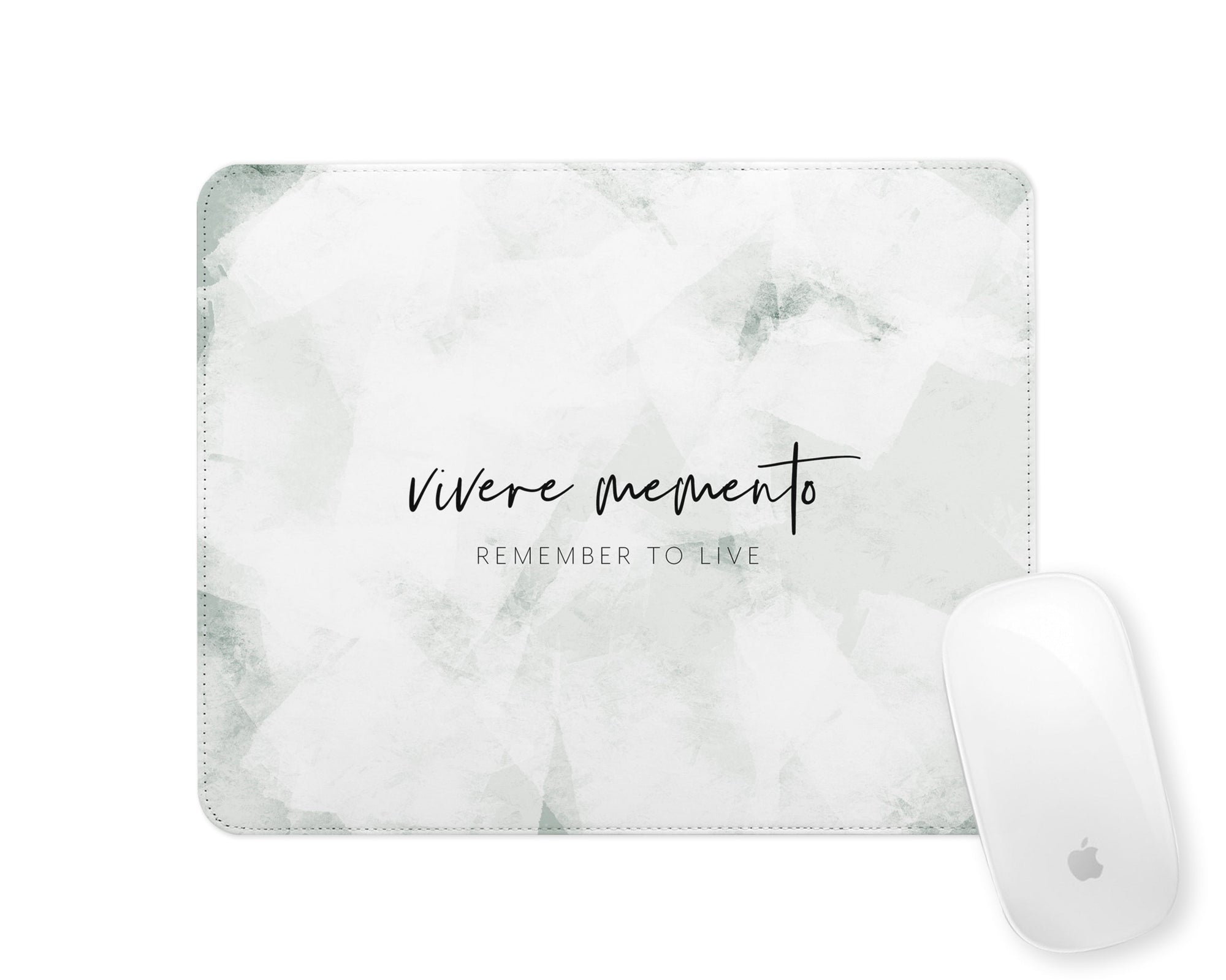 Latin Mousemat | Ice Abstract | Remember to Live | Green