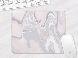 Mousemat | Marble Abstract | Pink & Grey