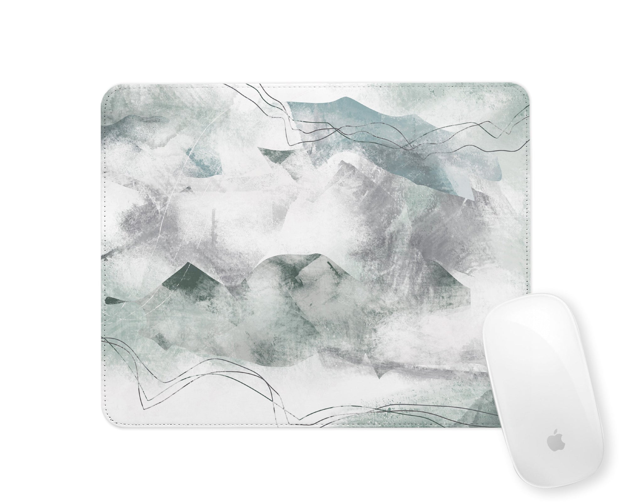 Mousemat | Mountains Abstract | Green