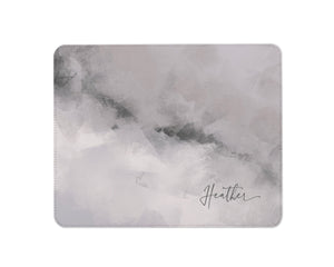 Personalised Mouse Mat | Quartz Abstract | Script Name | Rose