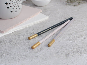 Set of 9 Dipped & Foiled Pencils | Mixed Dusk Shades | The Empowered Female